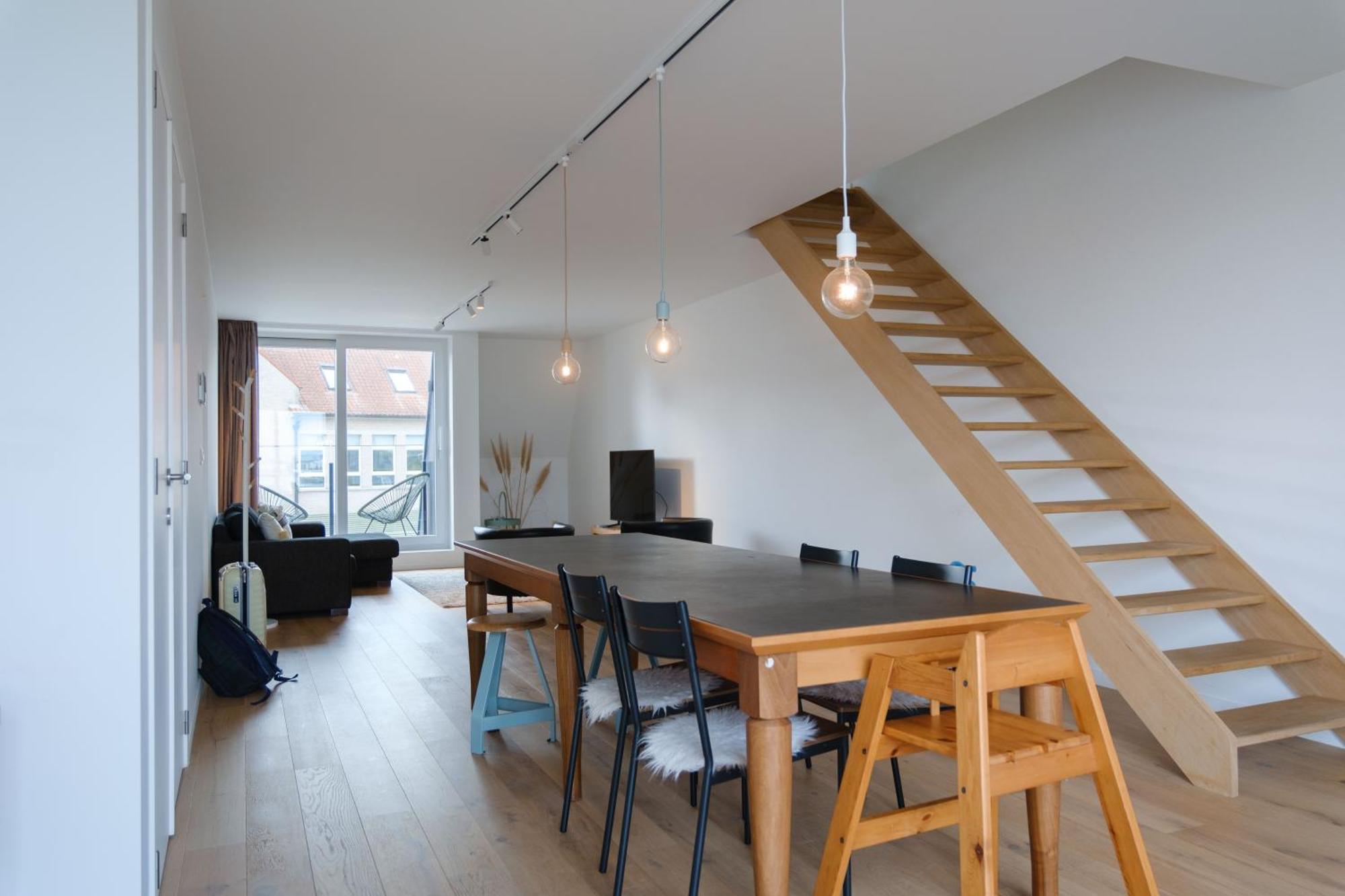 Prachtig Duplex Appartement Met Balkon Te Wenduine 德哈恩 外观 照片