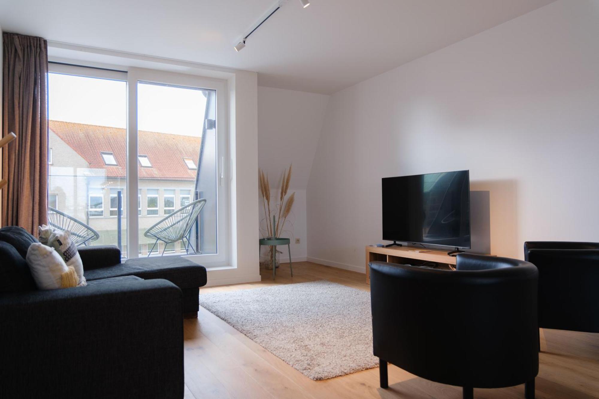 Prachtig Duplex Appartement Met Balkon Te Wenduine 德哈恩 外观 照片